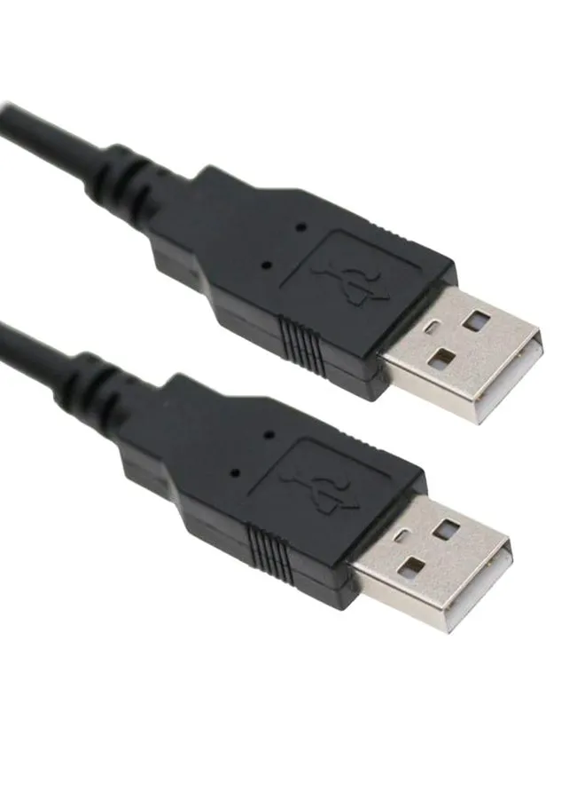 كابل 1.5 متر USB 2.0 ذكر إلى ذكر - أسود-1