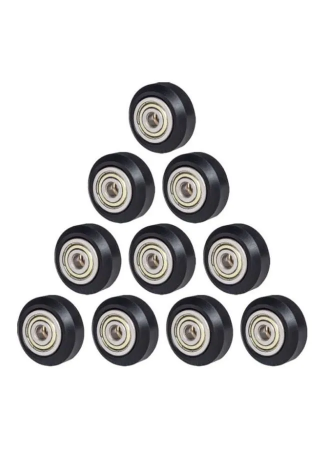 10-Piece POM Wheel Black/Silver/Gold-1