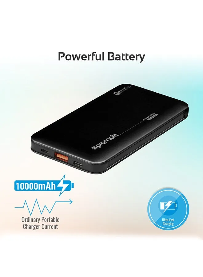 باور بنك طراز Crown-10QC 10000.0 mAh أسود-2