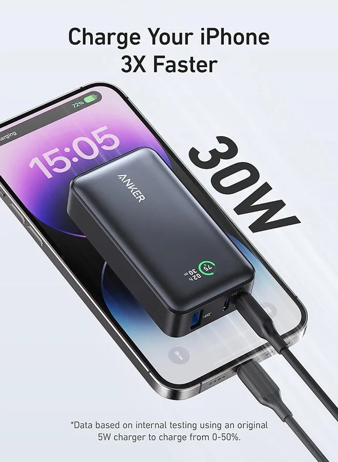 باور بانك 10000 مللي أمبير 533 باور كور IQ 3.0 شاحن محمول مع PD 30 وات أسود 10000 mAh-2