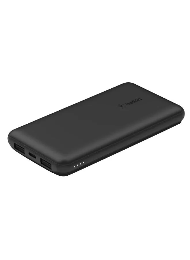 باور بنك بمنفذي USB Type-C 10000 mAh لون أسود.-1