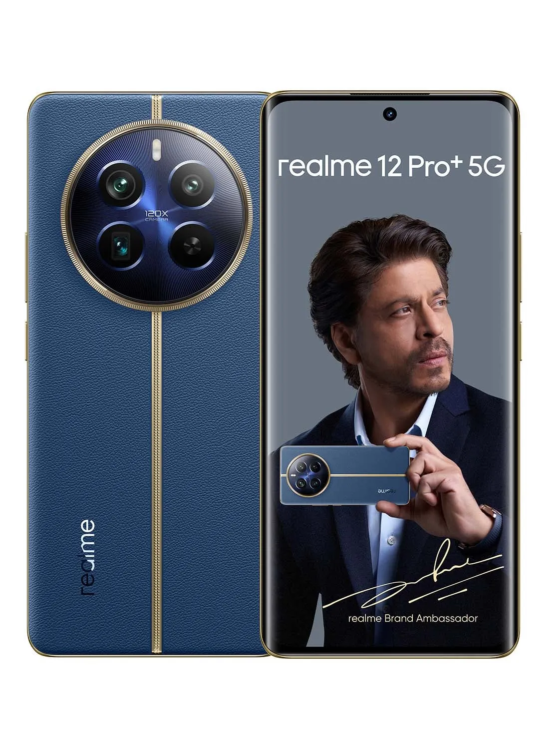 هاتف 12 Pro+ ثنائي الشريحة بلون أزرق بحري وذاكرة وصول عشوائي (RAM) سعة 8 جيجابايت وذاكرة داخلية 256 جيجابايت يدعم تقنية 5G - إصدار الشرق الأوسط-1