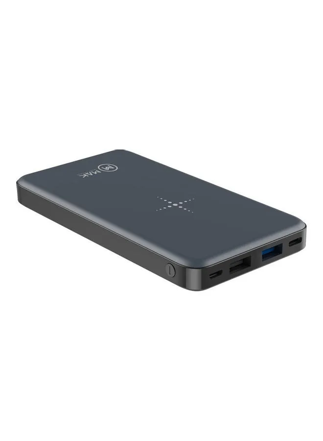 باور بنك لاسلكي للشحن السريع 12000.0 mAh أزرق-2