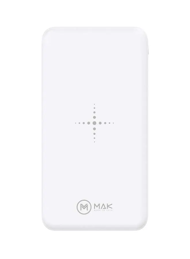 باور بنك لاسلكي 12000.0 mAh أبيض-1