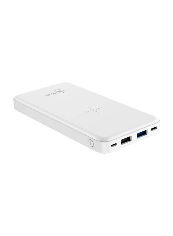 باور بنك لاسلكي 12000.0 mAh أبيض-2