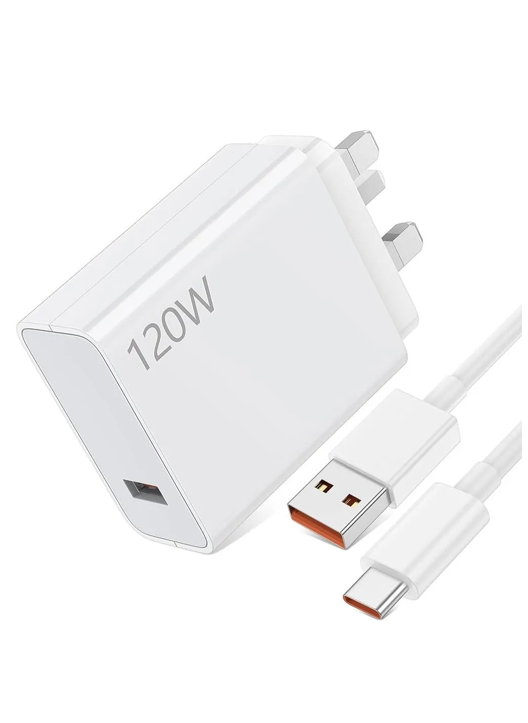 شاحن سريع 120 وات وكابل لهواتف شاومي،  كابل6A/1M 120W USB C  ، شحن تربو لهواتف شاومي 14 الترا 13T Pro 13 12T 12 11T لـ Redmi Note 12 Pro Mi11 لـ POCO-1