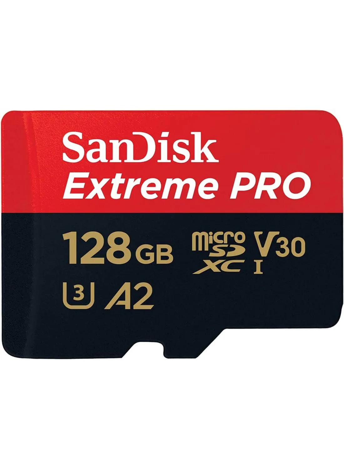 بطاقة Extreme Pro microSD UHS I سعة 128 جيجابايت لفيديو بدقة 4K على الهواتف الذكية وكاميرات الحركة والطائرات بدون طيار، قراءة بسرعة 200 ميجابايت/ثانية، كتابة 90 ميجابايت/ثانية، SDSQXCD 128G GN6MA، أحمر/أسود-1