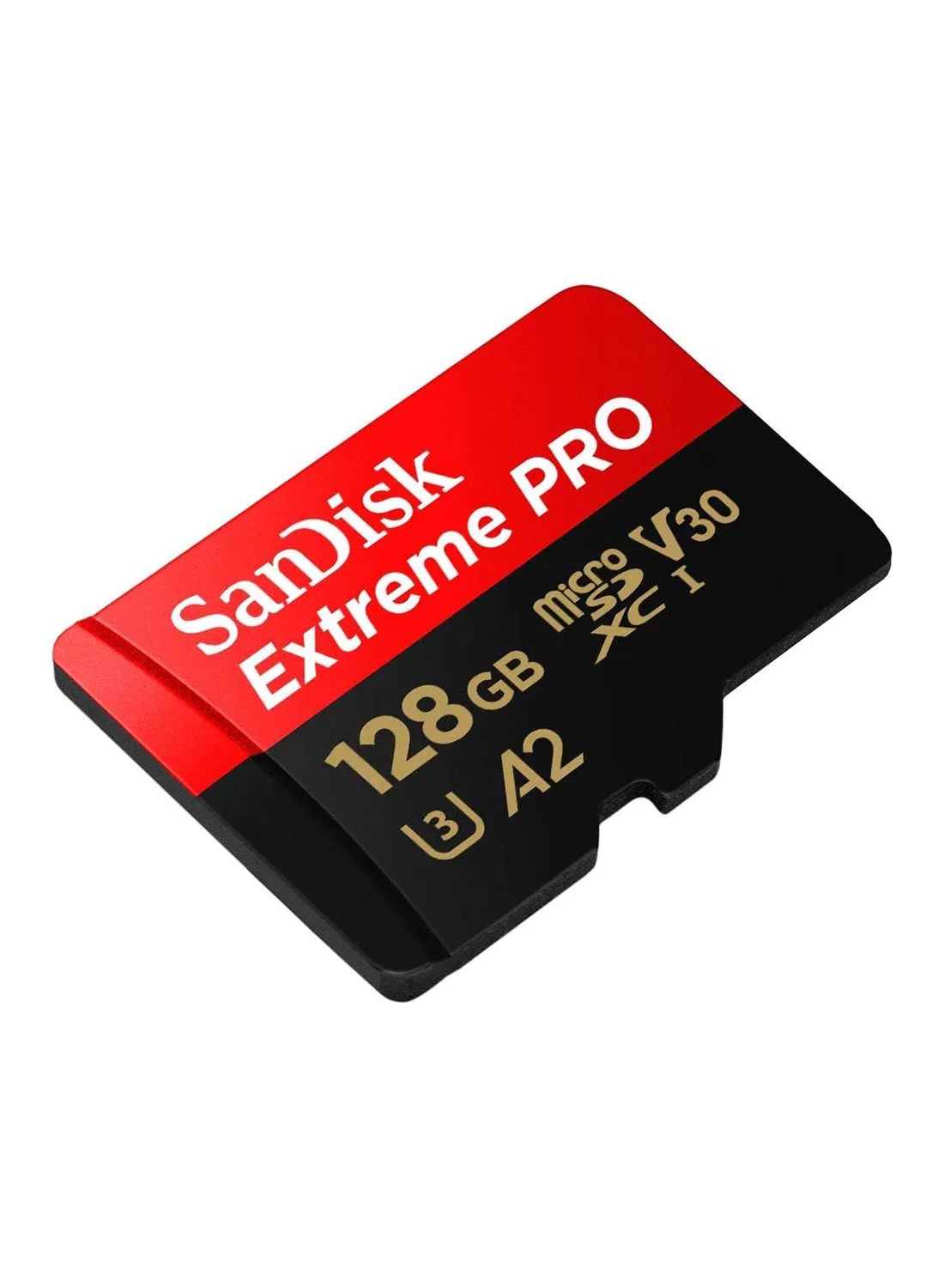 بطاقة Extreme Pro microSD UHS I سعة 128 جيجابايت لفيديو بدقة 4K على الهواتف الذكية وكاميرات الحركة والطائرات بدون طيار، قراءة بسرعة 200 ميجابايت/ثانية، كتابة 90 ميجابايت/ثانية، SDSQXCD 128G GN6MA، أحمر/أسود-2