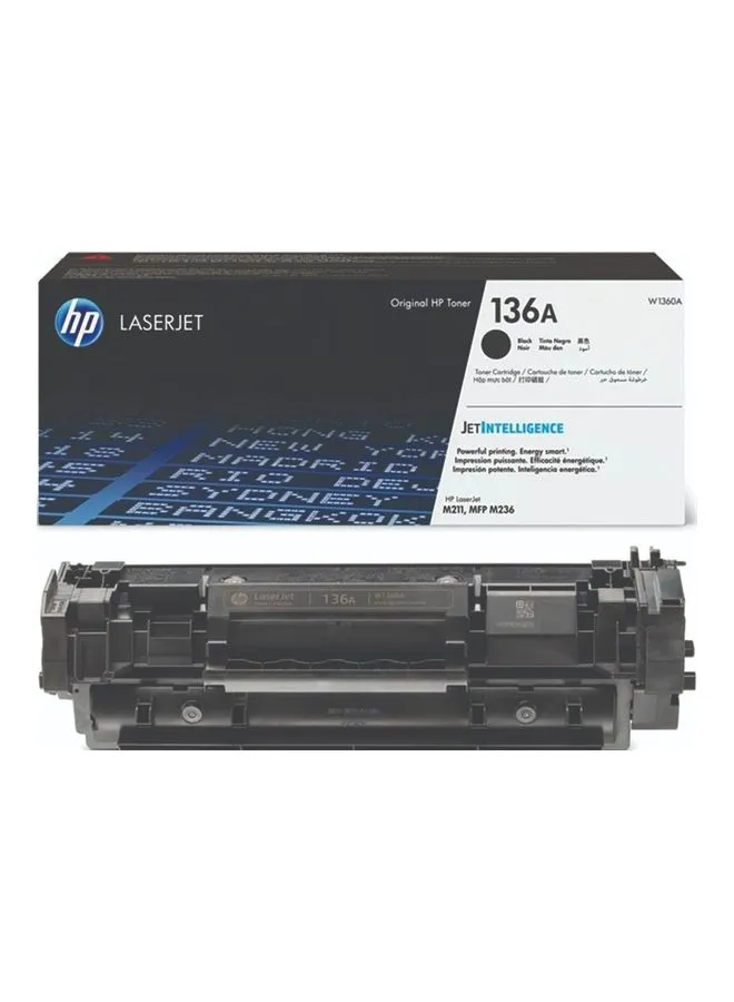 خرطوشة حبر ليزر جيت أصلية سوداء 136A متوافقة مع سلسلة طابعات HP LaserJet M211d / سلسلة طابعات MFP M236dw-1