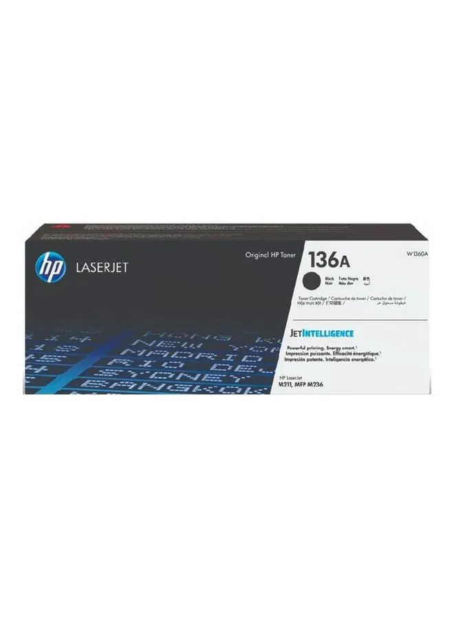 خرطوشة حبر ليزر جيت أصلية سوداء 136A متوافقة مع سلسلة طابعات HP LaserJet M211d / سلسلة طابعات MFP M236dw-2