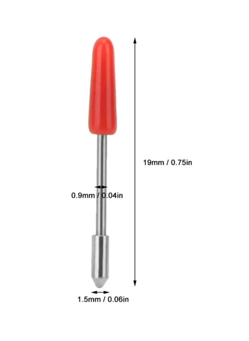 15 Pack 45° Blade, Blade Holder Blades Holder, Cutting Plotter Holder, Suitable for Cutter Plotter Lettering and Cutting (19 mm)-2