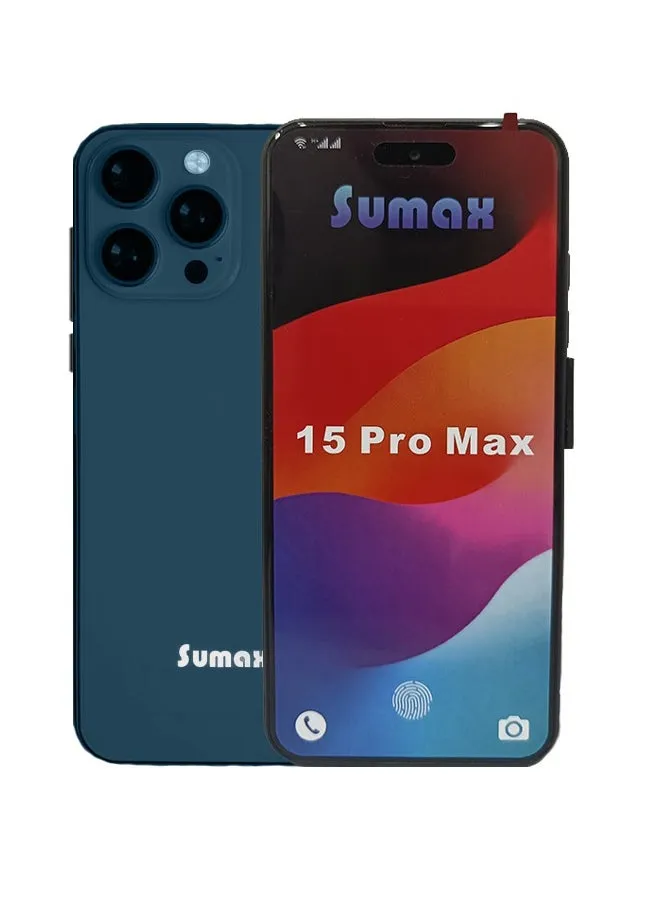 سوماكس 15pro max بشريحتي اتصال باللون الأزرق وذاكرة الوصول العشوائي (RAM) سعة 3 جيجابايت وذاكرة تخزين داخلية 64 جيجابايت (4G) - إصدار الشرق الأوسط-1