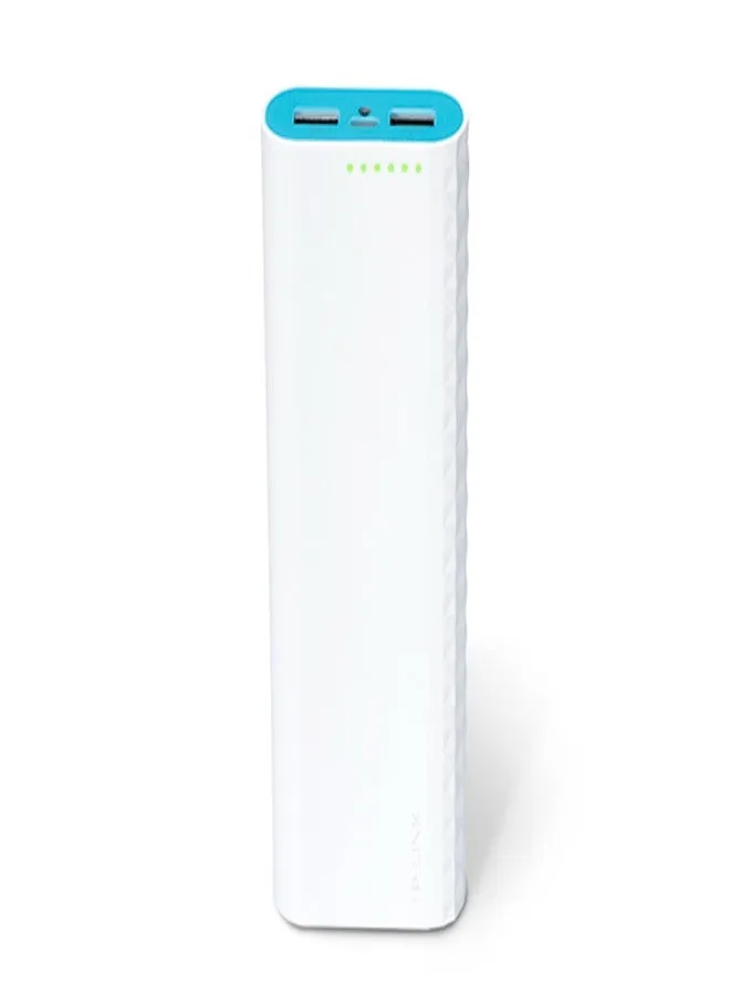 1500 mAh Ally Series High Capacity Power Bank WHITE-1