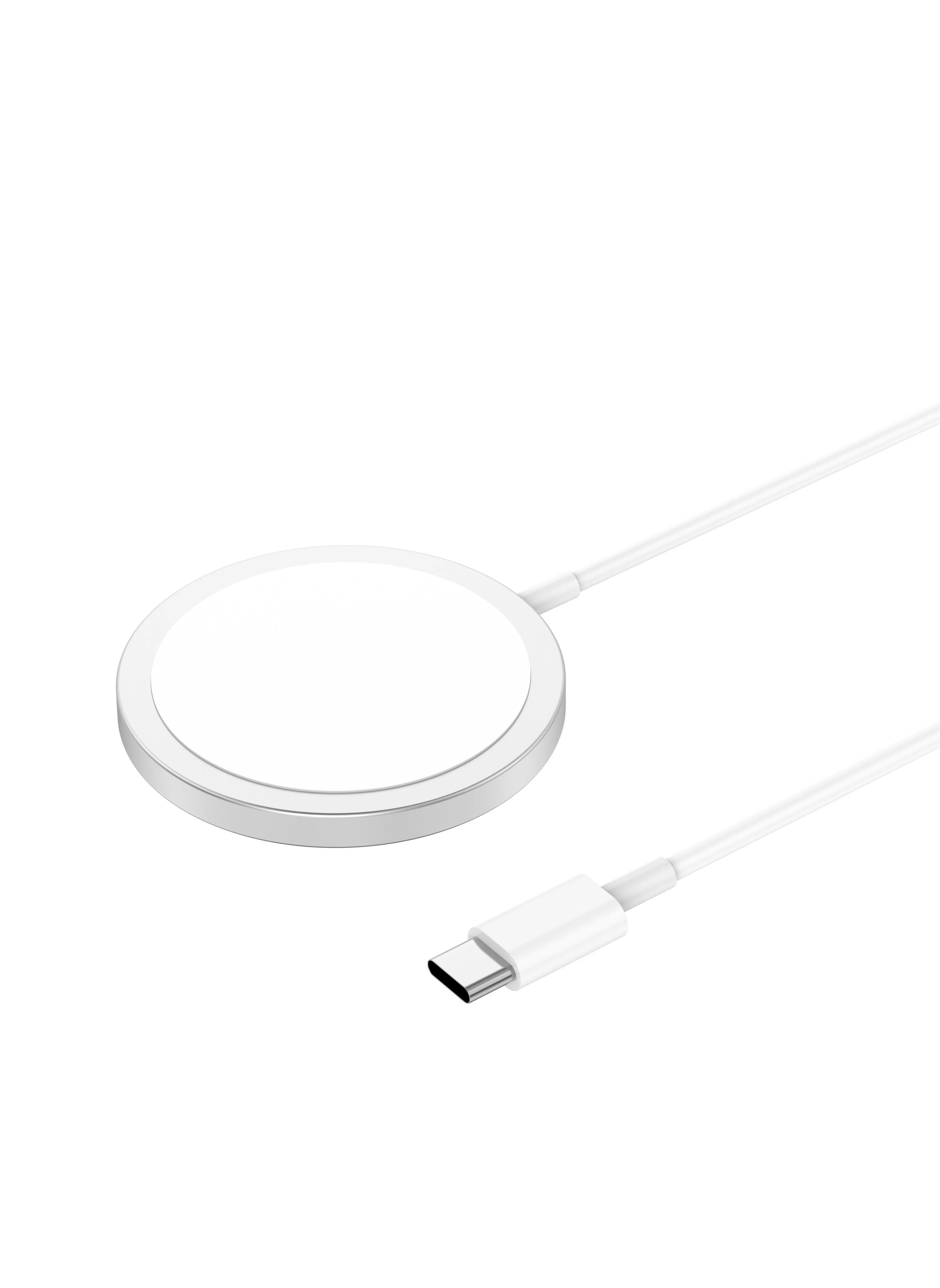 شاحن لاسلكي سريع 10W MagSafe Type-C من Budi 3A3700 ، 1 متر ، أبيض-2