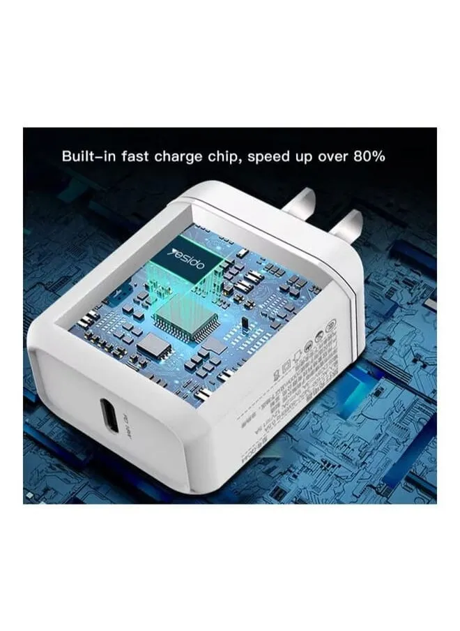 18W Type-C Quick Charger White-2