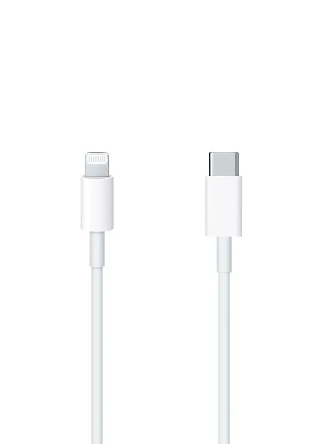 1m Lightning to USB-C Cable Fast Charging and Ultra Data Transfer Pure White Color-2