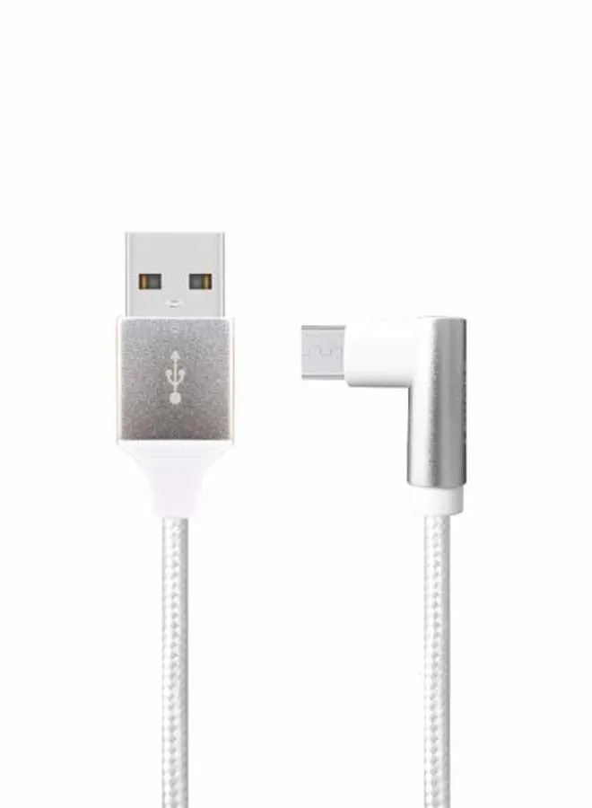 كابل USB A إلى Micro USB مضفر من النايلون بطول 1 متر-1