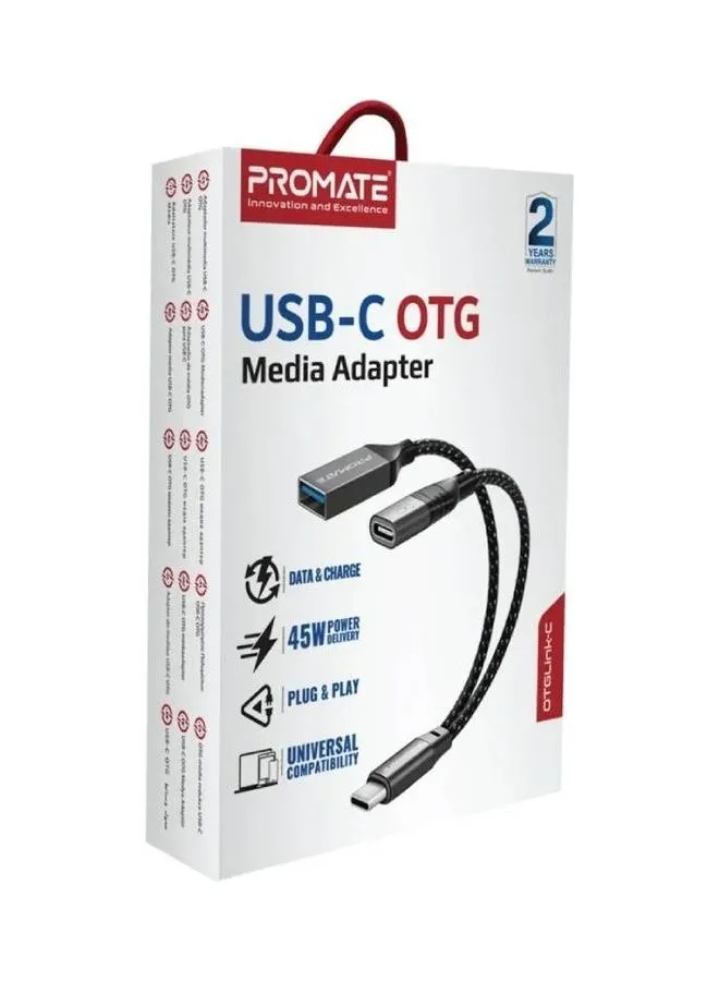 كابل Otg 2 في 1 مع اتصال USB-A و USB-C-2