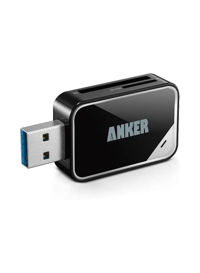 قارئ بطاقات USB 3.0 SD 2 في 1 لبطاقات SDXC وSDHC وSD وMMC وRS-MMC وMicro SDXC وMicro SD وMicro SDHC وبطاقات UHS-I-1