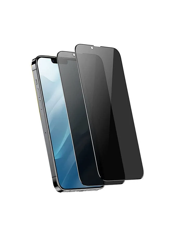 عبوتان من واقي شاشة الخصوصية Blitzby لهاتف iPhone 14 Plus/13 Pro Max (6.7 بوصة) أسود أسود-1