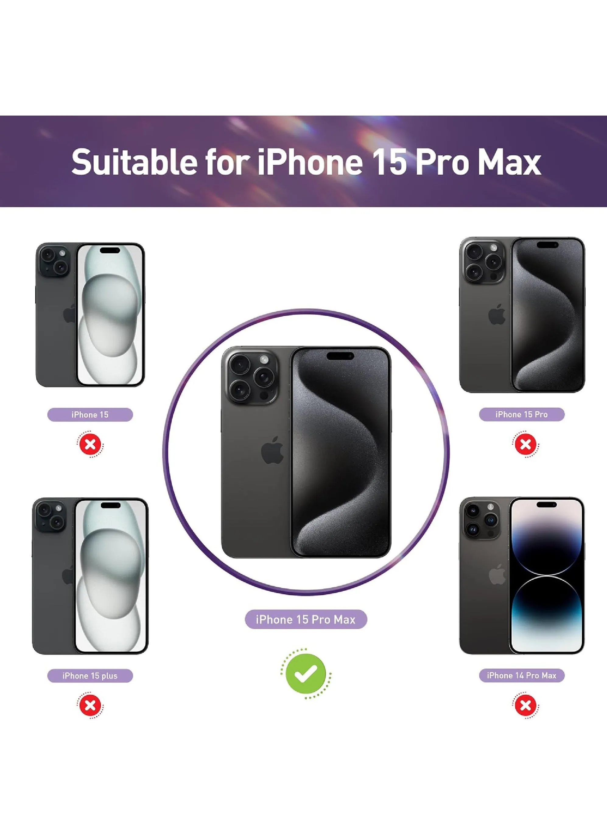 (عبوتان) واقي شاشة للخصوصية لهاتف iPhone 15 Pro Max 2023 9H مضاد للتجسس من الزجاج المقوى الداكن واقي شاشة لهاتف iPhone 15 Pro Max 6.7 بوصة 2023، جراب صديق للبيئة وخالي من الفقاعات-2