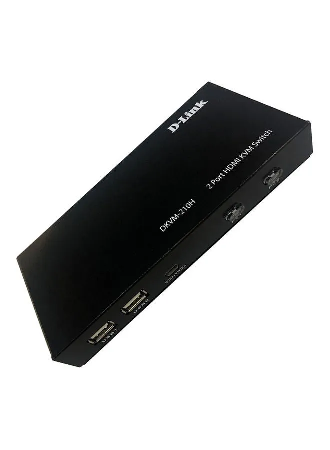 محوِّل KVM بمنفذين HDMI و USB أسود-2