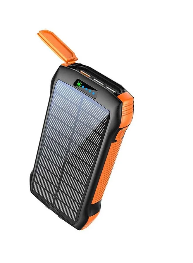 بنك الطاقة بالطاقة الشمسية Rugged EcoLight بقدرة 20000 مللي أمبير في الساعة باللون الأسود أسود-1