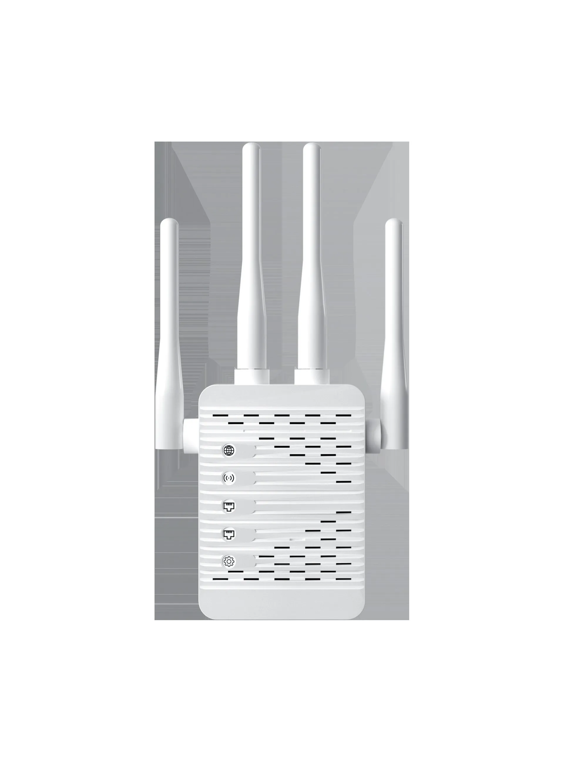 2023 new wall-through wireless repeater 300Mbps dual-frequency routing intelligent wireless wifi signal amplifierBritish Standard White British Standard White-1