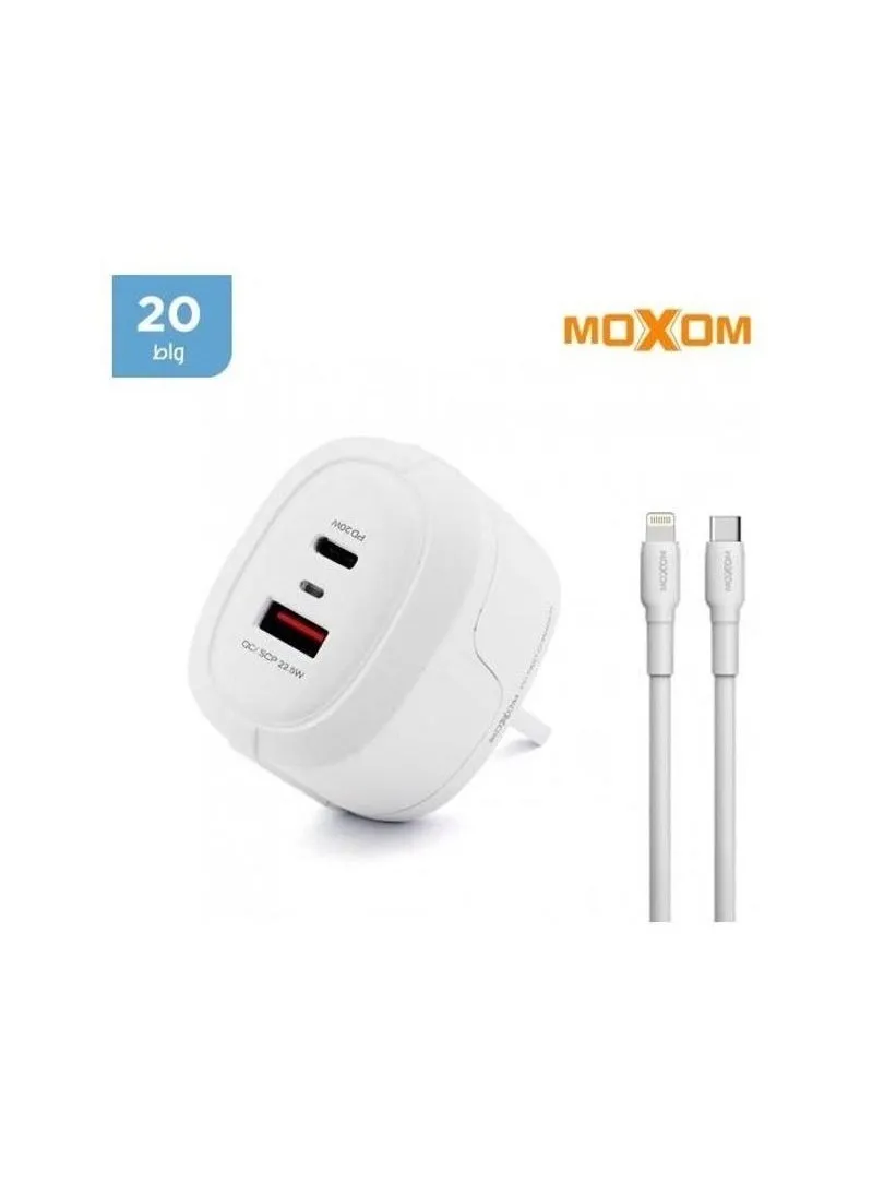 20W fast wall charger with cable for iPhone-2