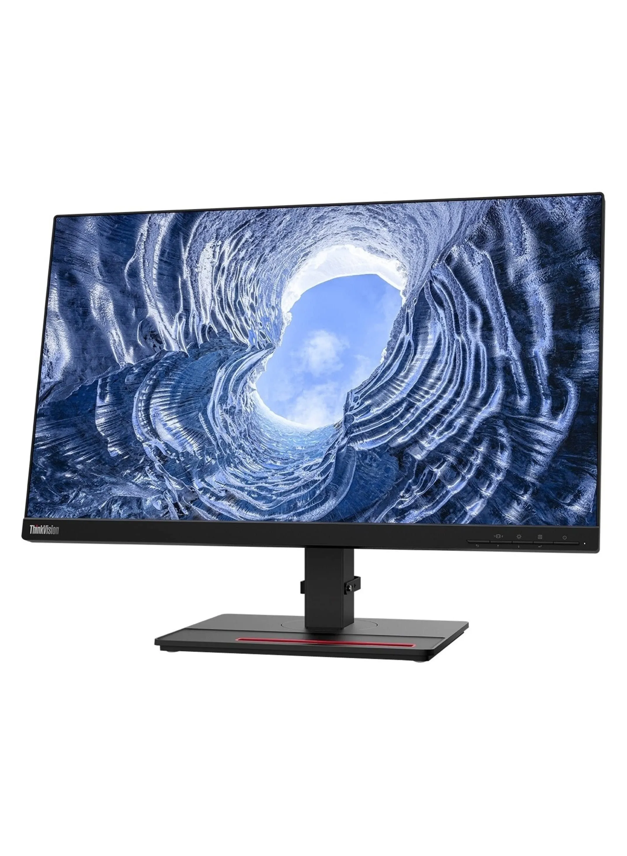 شاشة LED مقاس 23.8 بوصة Think Vision T24i-30 - FHD (1920 x 1080) IPS، 16:9، WLED، VGA + HDMI 1.4 + DP 1.2، موزع USB أسود-1