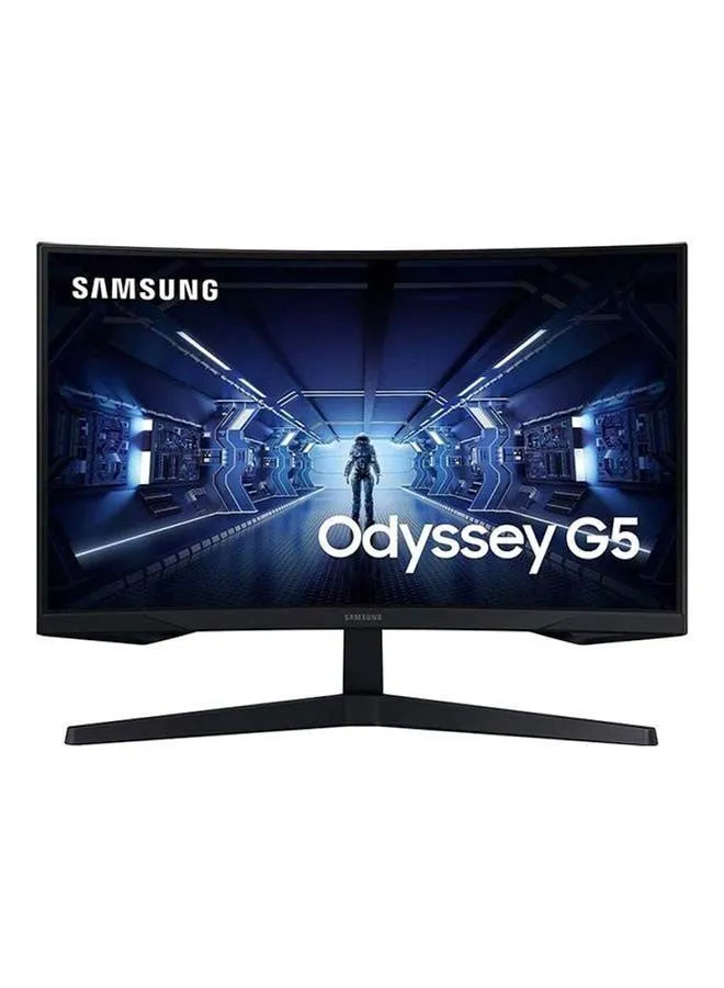 شاشة ألعاب G5 Odyssey مقاس 27 بوصة مع شاشة منحنية 1000R، Qhd، 144 هرتز، 1 مللي ثانية، Freesync Premium Lc27G55Tqwmxue-1