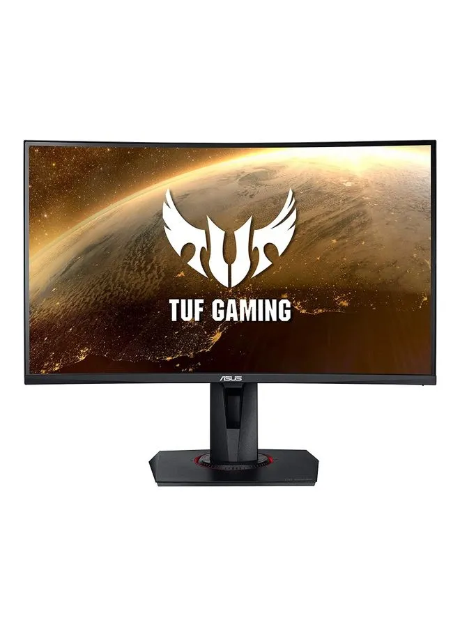 شاشة الألعاب المنحنية TUF Gaming VG27WQ مقاس 27 بوصة WQHD (2560x1440)، 165 هرتز (أعلى من 144 هرتز)، ضبابية حركة منخفضة للغاية، مزامنة متكيفة، Freesync Premium، 1 مللي ثانية (MPRT)، DisplayHDR 400 أسود أسود-1