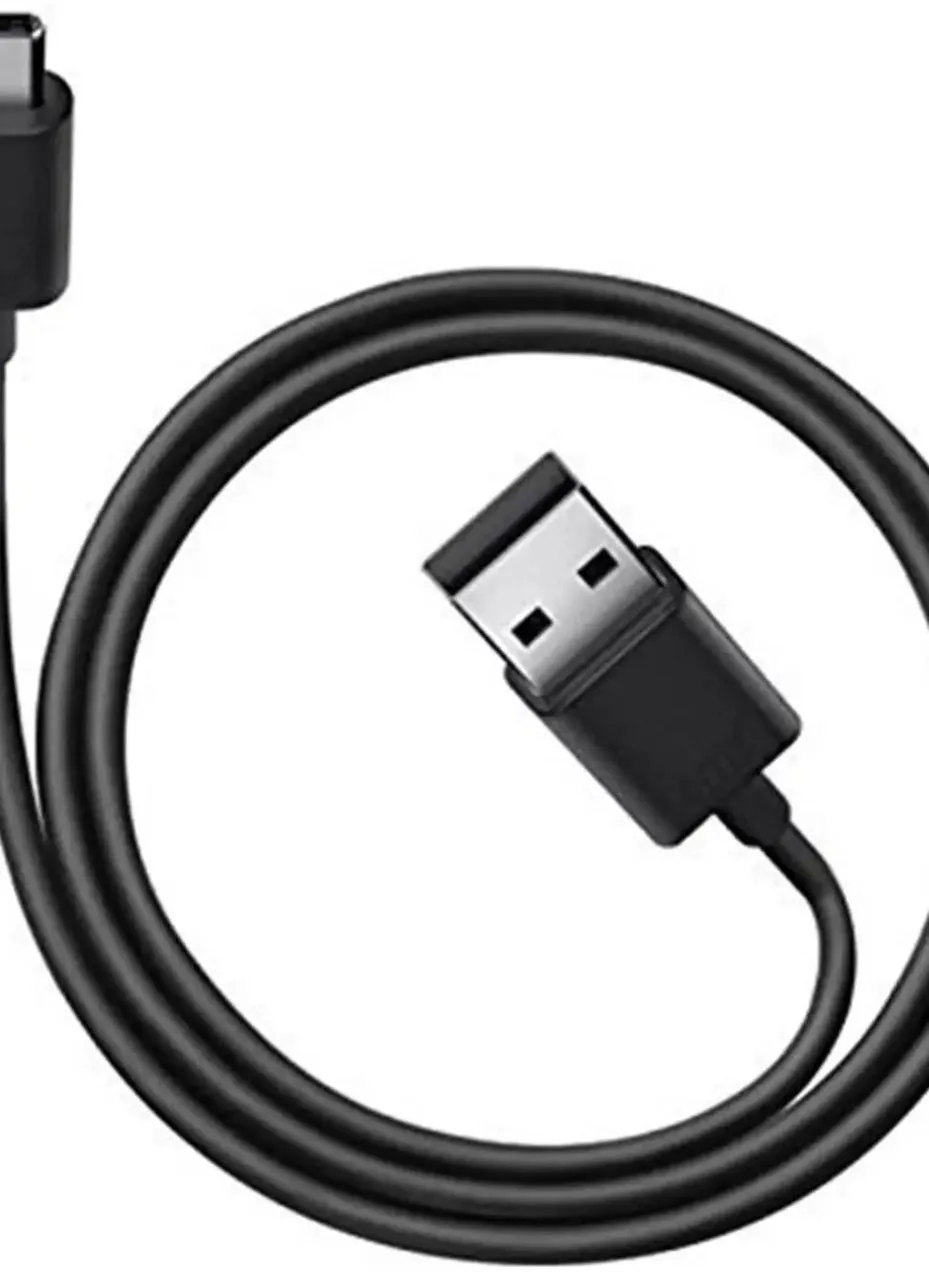 كابل شاحن USB A إلى USB Type C من قطعتين متوافق مع Samsung Galaxy S24/S23/S22/S21/S20/S10/S10+ S10e /S9/S9+/S8/S8+ Plus Note 8/Note 9/Note 10/Note 20 والهواتف الذكية الأخرى، أسود-1