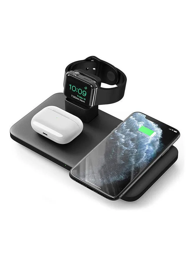 3 in 1 Wireless Charger Pad Black-2