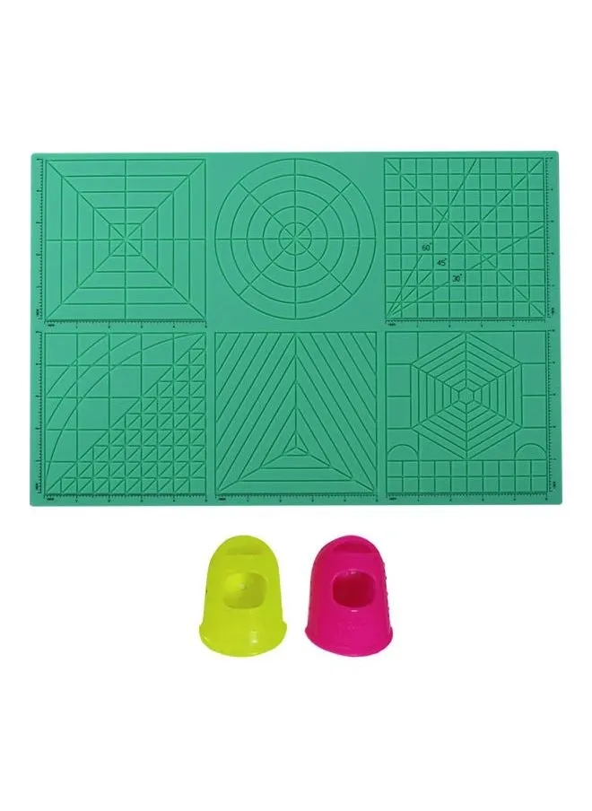 3-Piece 3D Drawing Template Copy Board Set Green/Neon/Pink-1