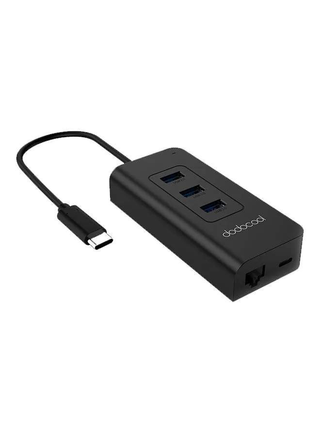 موزع USB ذو 3 منافذ أسود-1