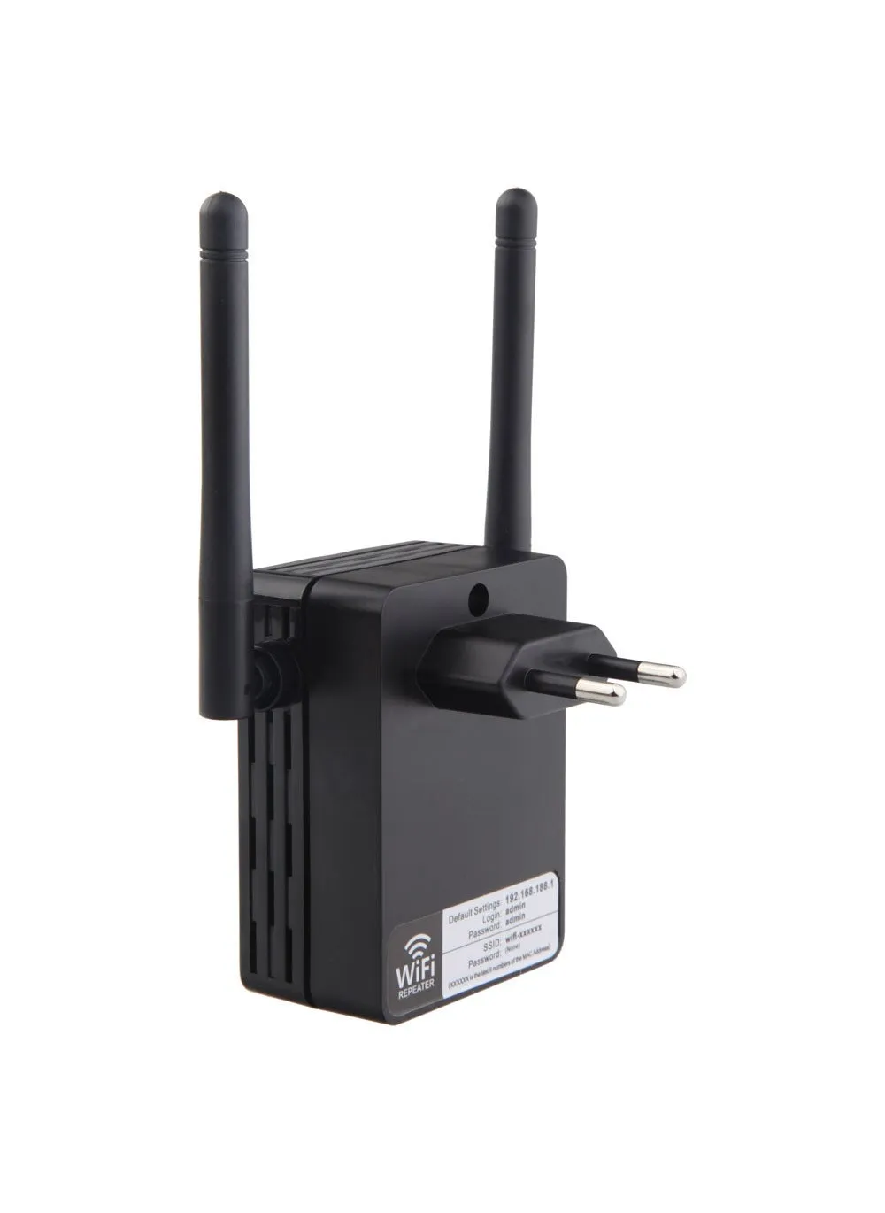 300M Wireless Wi-Fi Range Extender Signal BoosterBlack European Gauge-EU Black European Gauge-EU-1