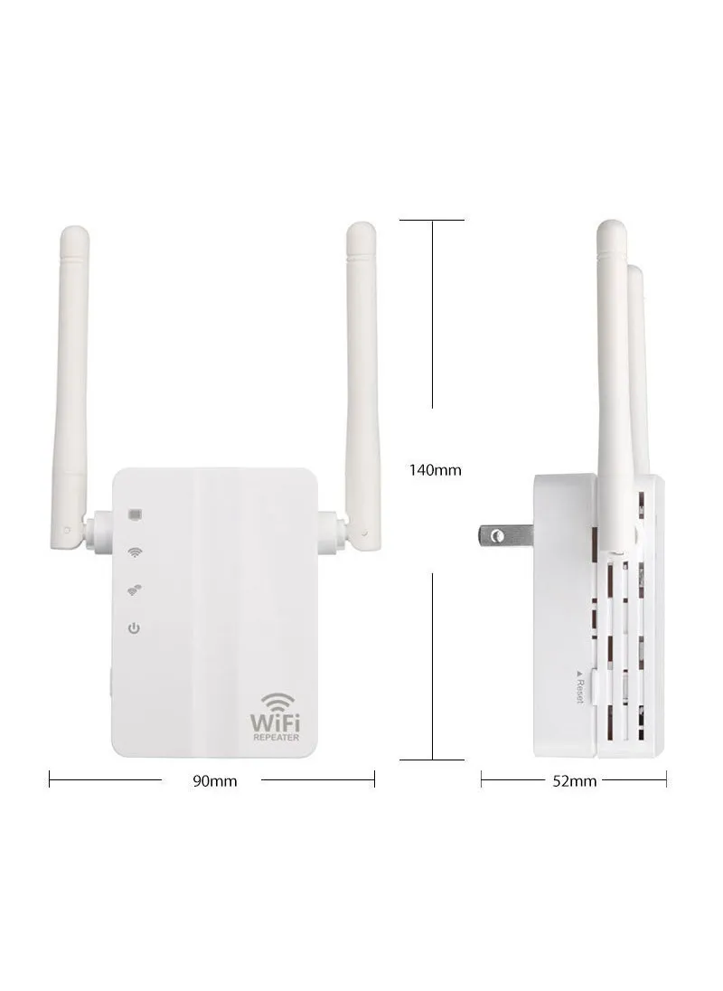 300M Wireless Wi-Fi Range Extender Signal BoosterWhite American Gauge-USA White American Gauge-USA-1