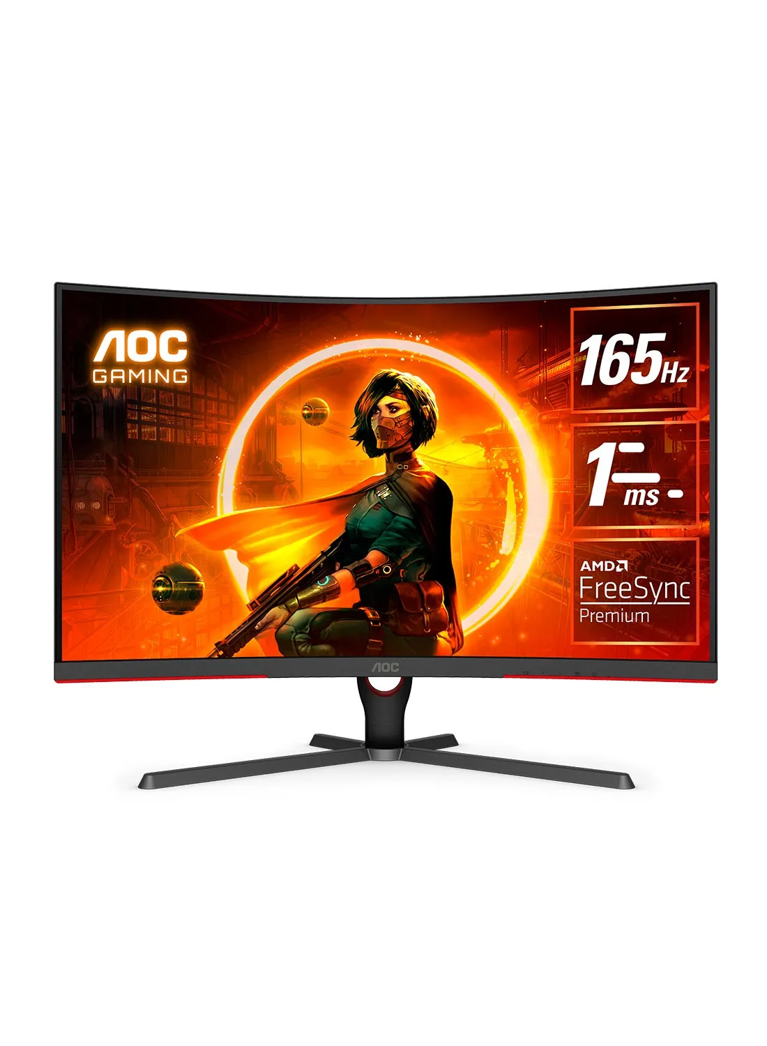 شاشة 31.5 بوصة QHD (2560x1440)، 165 هرتز، 1 مللي ثانية، VA، شاشة FreeSync Premium للألعاب CQ32G3SE-1