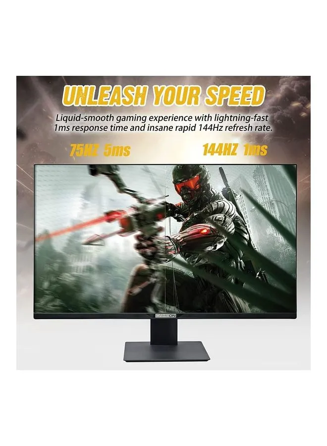 شاشة الألعاب GAMEON مقاس 32 بوصة UHD 144 هرتز 1ms 3840x2160 4k Flat IPS 90W Hdmi 2.1 شاشة الألعاب مع USB Type C Gsync و FreeSync (تدعم PS5) أسود أبيض-2