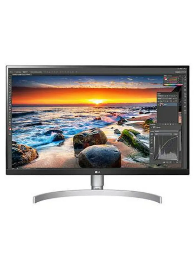 (32UQ580-W) شاشة Ergo UHD IPS مقاس 31.5 بوصة (3840 × 2160) بكسل (4K UHD) فضي-1