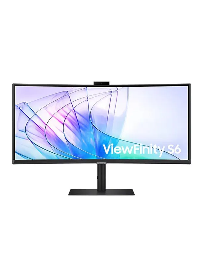 شاشة ViewFinity Ultra WQHD 100 هرتز مقاس 34 بوصة، 5 مللي ثانية، كاميرا تعمل بالأشعة تحت الحمراء بدقة 5 ميجابكسل، مكبر صوت مدمج، وضع حماية العين، FreeSync، مفتاح KVM، شاشة S6 S65VC-1