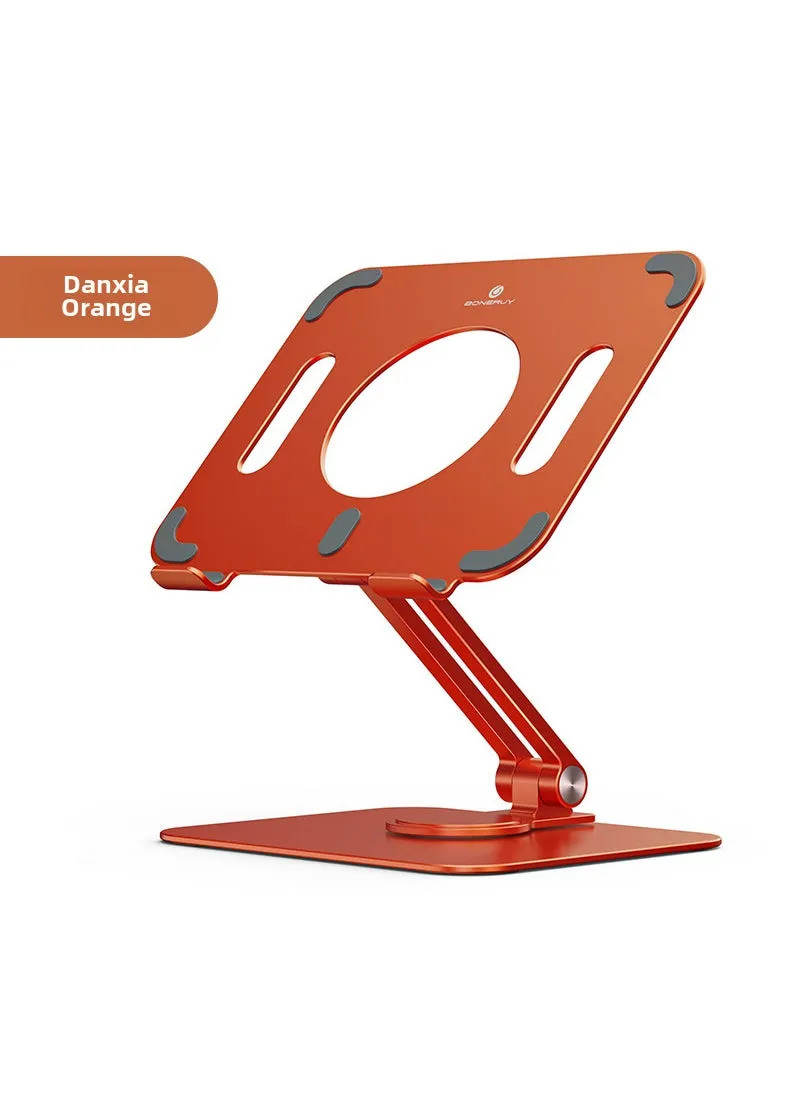 360° Rotatable Aluminum Laptop Stand with Heat DissipationL04mini Orange (tablet) L04mini Orange (tablet)-1