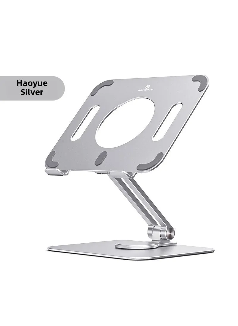 360° Rotatable Aluminum Laptop Stand with Heat DissipationL04mini Silver (tablet) L04mini Silver (tablet)-1