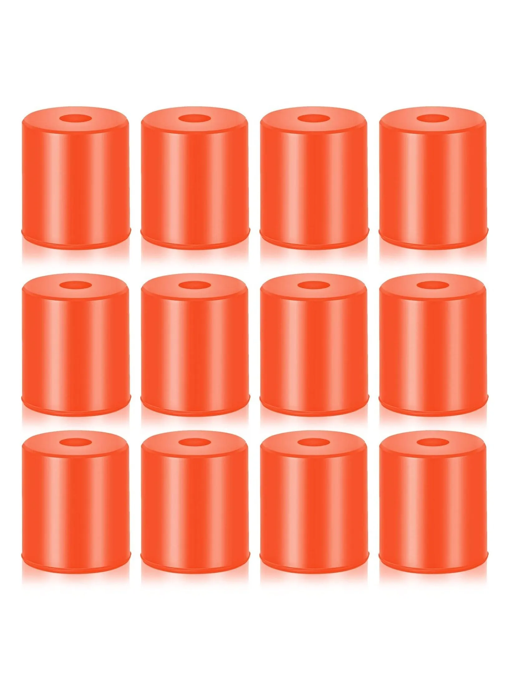 3D Printer Heat Bed Leveling Parts,12Pcs Hot Mounts Column Stable Tool, Parts Buffer Silicone Compatible with CR-10 Ender 3 Bottom Connect (Brown, 0.7 Inches)-1