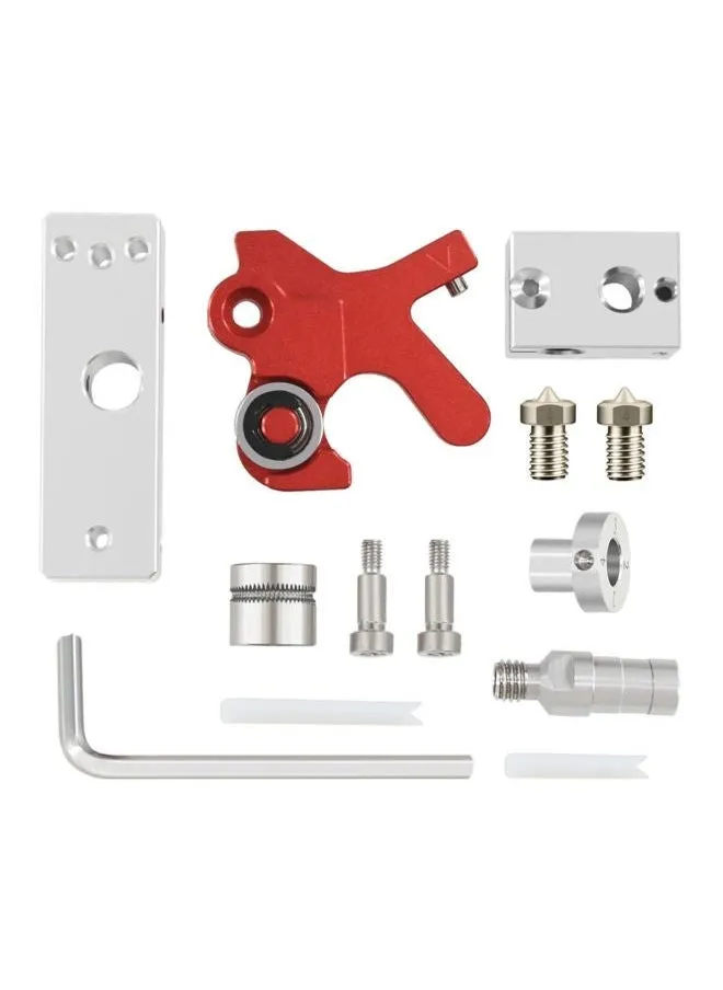 3D Printer Part Set Red/Silver-1