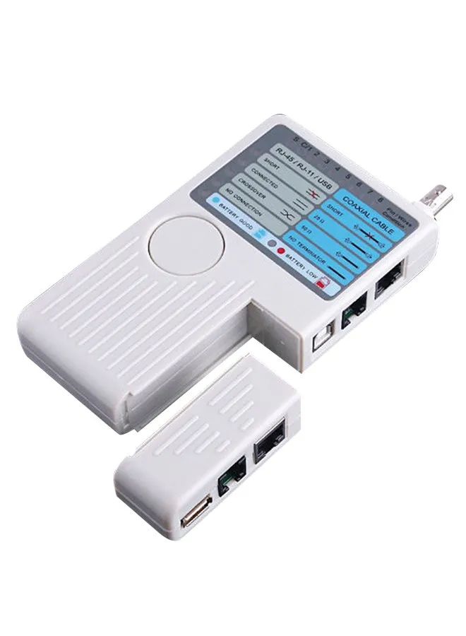 جهاز تحكم عن بعد 1 في 4 مزود بمنفذ RJ11 وRj45 ومنفذ USB وBNC وLAN أبيض-1