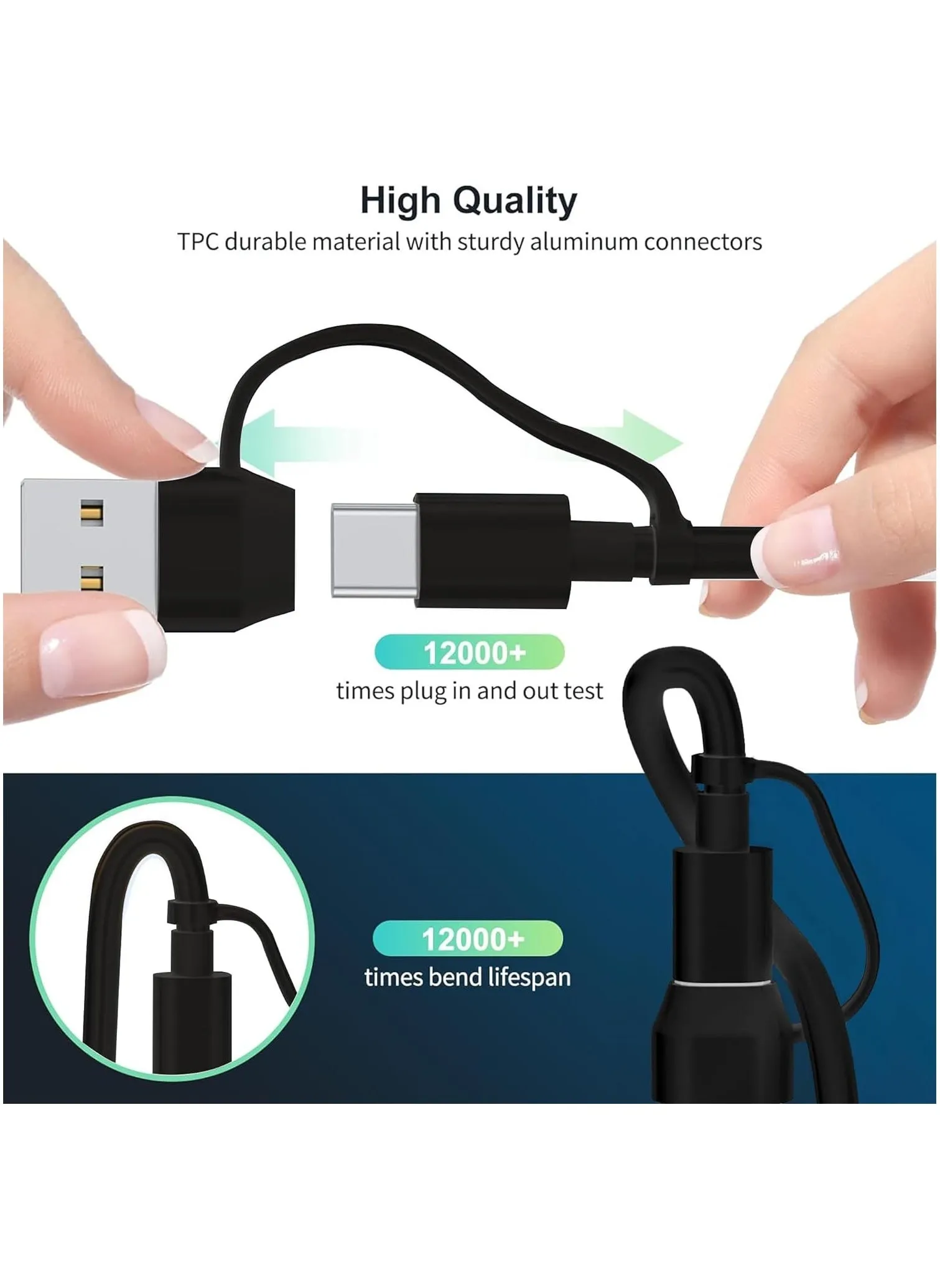 4 in 2 Multi Charging Cable for Apple Watch Charger, USB A/USB C Input Travel Charger with Lightning/Type C/Micro/Magnetic, Compatible with iPhone 15 14 13 iWatch 1-9 Galaxy S23 S22-1.2m-2