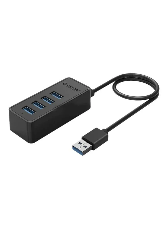 موزع USB 3.0 ذو 4 منافذ أسود-1