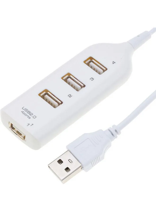 موزع مزود بـ4 منافذ USB أبيض-2